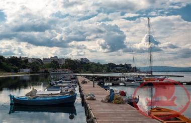 The Marina of Aretsou with the Floating Platforms