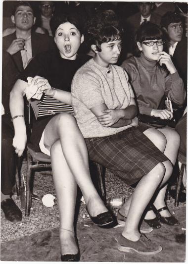 Posing at a musical morning show.