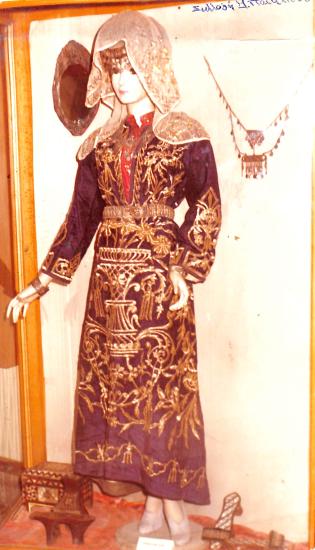 Greek bridal costume from the museum of Kioutaheia