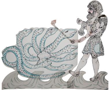 Hercules kills the Lernaean Hydra