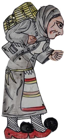 Epirus woman carrying battle supplies