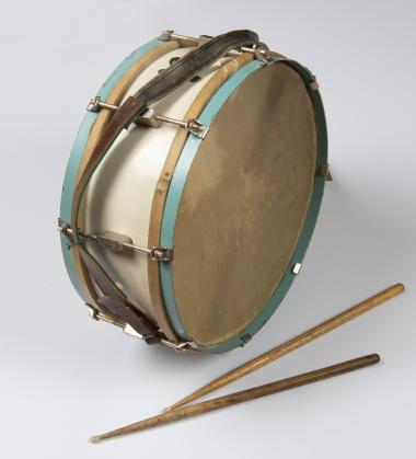 Drum with drum sticks