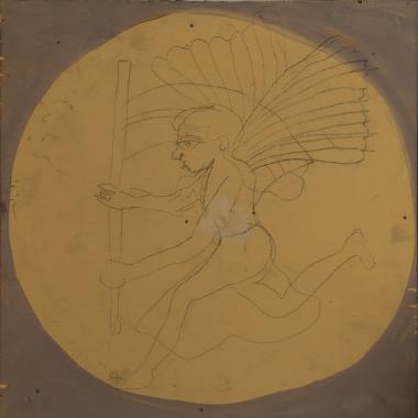 Angel with banner
