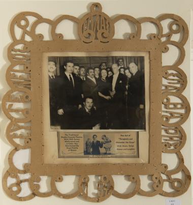 Photograph of Evgenios Spatharis with Demetris Mitropoulos