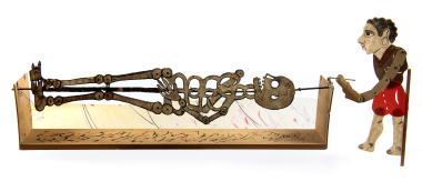Athansios Diakos' skeleton on the spit
