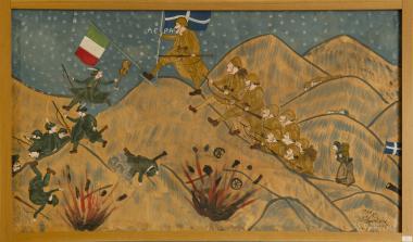Advertising poster Greek-Italian war