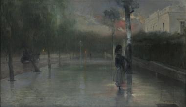 Μετά τη βροχή στην οδό Βασιλίσσης Σοφίας