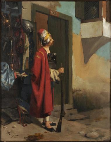 Άραβας στρατιώτης ερωτοτροπεί