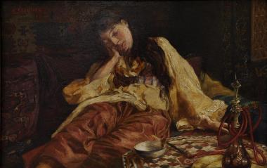 Τουρκοπούλα με ναργιλέ