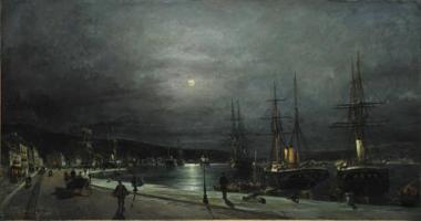 Το λιμάνι του Βόλου τη νύχτα