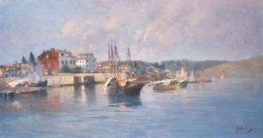 Τοπίο με καΐκια