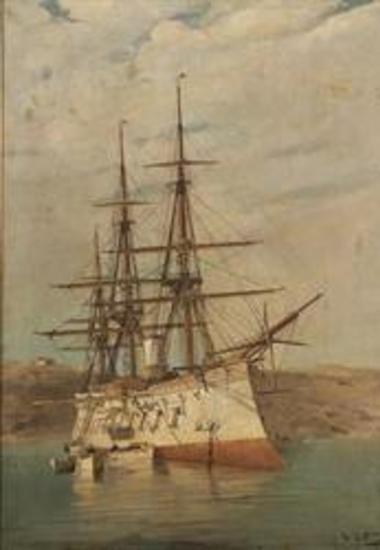 Γαλλικό πολεμικό καράβι αραγμένο