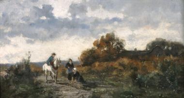 Συνάντηση καβαλάρη με γυναίκες σε βαυαρικό τοπίο