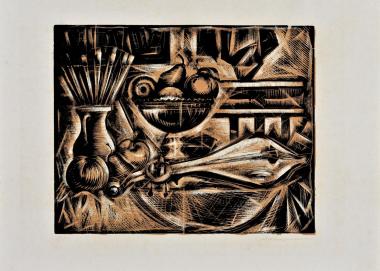 Νεκρή φύση με λύρα