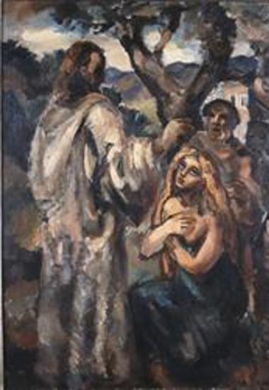 Η Μαρία Μαγδαληνή στα πόδια του Χριστού