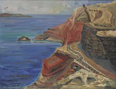 Τοπίο από τη Σαντορίνη