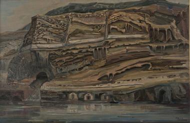 Τοπίο από τη Σαντορίνη