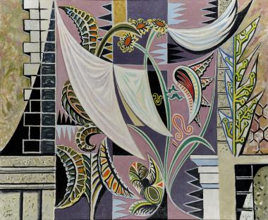 Κήπος με κρεμασμένα σεντόνια