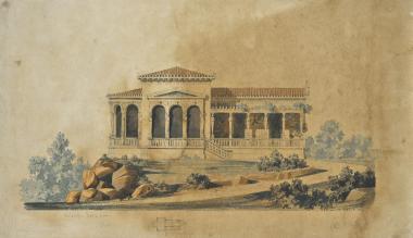 Πρόταση για τον εξωραϊσμό του Λυκαβηττού (ανεκτέλεστη). Καφενείο