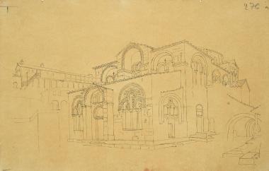 Αποτύπωση Οσίου Λουκά, Λιβαδιά. Δυτική όψη