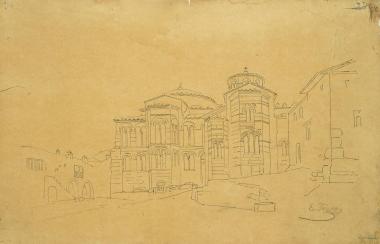 Αποτύπωση Οσίου Λουκά, Λιβαδιά. Ανατολική όψη