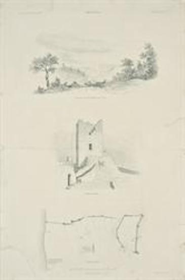 Φρούριο Αιγοσθένων [σημ. Πόρτο Γερμενό], λιθογραφική αναπαραγωγή σχεδίου από το περιοδικό 