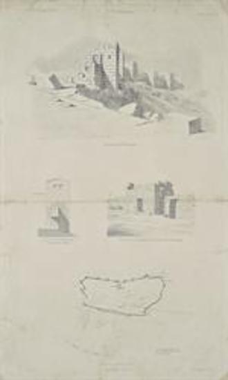 Φρούριο Ελευθερών [σημ. Κριεκούκι], λιθογραφική αναπαραγωγή σχεδίου από το περιοδικό 