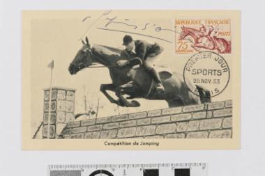 Καρτ ποστάλ με φωτογραφία από ιππικούς αγώνες