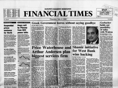 Δημοσίευμα Εφημερίδας Financial Times σχετικά με το σχηματισμό της κυβέρνησης Τζαννή Τζαννετάκη και την πολιτική κατάσταση