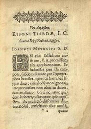 Παλλάδιος. Paladii Episcopi Helenopoleos, Historia Lausiaca. Ioannes Meursius Primus Graecè nunc vulgavit..., Λέιντεν, ex officinâ Ludovici Elzeviri, Typis Godefridi Basson, 1616.