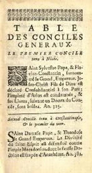Jean Hermant. Histoire des Conciles. Ou l’on verra en abregé ce qui s’est passé de plus considerable dans l’Eglise depuis sa naissance jusque à present, Ρουέν, Jean-Baptiste Besongne, 1695.
