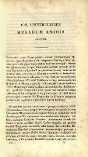 Ἡρόδοτος, Herodoti Musae, sive Historiarum libri IX --- continua interpretatione latina, adnotationibus Wesselingii et Valckenarii --- illustravit Johannes Scheighæuser --- M. Æmilii Porti Dictionarium Ionicum Græco-latinum---, tom. I-VI, Excudit T. Davison, veneunt apud Ricardum Priestley, Λονδίνο 1824.