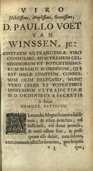 Quintus Curtius Rufus. Alexander Magnus et in illum Commentarius, Οὐτρέχτη, Franciscus Halmam, 1693.
