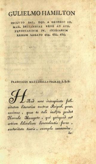 Μουσαῖος. Μουσαίου τοῦ Γραμματικοῦ Τὰ καθ᾽ Ἡρὼ καὶ Λέανδρον..., Gli amorosi avvenimenti Fra Ero, e Leandro, tradotti... da Francesco Mazzarella-Farao..., Νάπολη, Stamperia Pietro Perger, 1787.