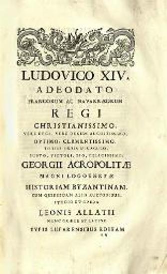 Κωνσταντῖνος Μανασσῆς. Σύνοψις Ἱστορική... ex interpretatione Ioannis Leunclavii... Ioannis Meursii notis..., Βενετία, ex Typographia Bartholomaei Javarina, 1729.