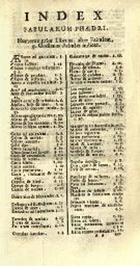 Φαῖδρος. Phaidri Augusti Liberti et Avieni Fabulae cum annotationibus Davidis Hoogstratani. Accedunt Fabulae Graece... Homeris Batrachomyomachia..., Πάντοβα, ex Typographia Seminarii, Joannes Manfrè, 1733.