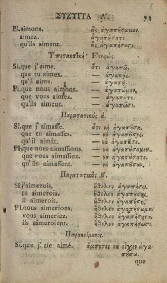 Γεώργιος Βεντότης. Γραμματικὴ τῆς Γαλλικῆς Διαλέκτου.., Βιέννη, Ἰωσὴφ Βαουμάιστερ, 1786.
