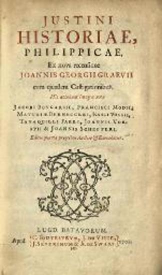 Iustini Historiae, Philippicae... recensione Joannis Georgii Graevii... Editio quartia...