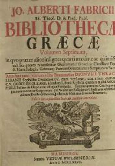 Bibliothecae Graecae