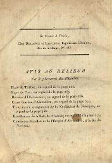 Examen critique des anciens historiens d’Alexandre-le-Grand. Seconde édition considérablement augmentée, Παρίσι, Imprimerie de Delance et Lesueur, 1804.