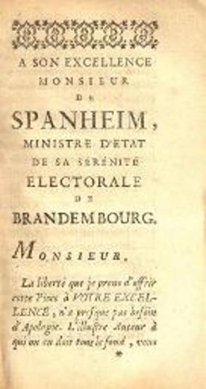 M. de Spanheim. Histoire de la Papesse Jeanne fidélement tirée de la dissertation latine…, La Haye, Chez Scheuzler, 1738.