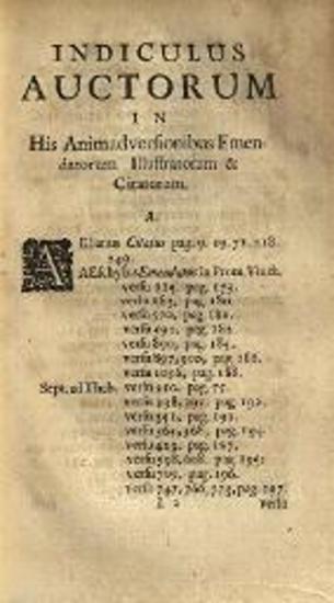 Georgius D’Arnaud. Specimen animadversionum criticarum ad aliquos scriptores graecos..., Ἄμστερνταμ, Balthasar Lakeman, 1730.