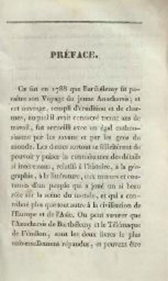 J. J. Barthélemy, L Anacharsis de la jeunesse, Extrait du Voyage du jeune Anacharsis en Grèce de J. J. Barthélemy, par M. Fleury de Lécluse, Παρίσι, J. Langlaume et Peltier, 1835 [;].