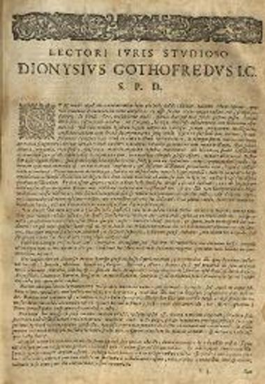 Dionysius Gothofredus. Corpus Iuris Civilis, 2 τόμ., Λυών, Laurentius Anisson, 1662.