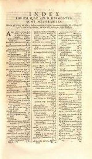 Ἡρόδοτος, Ἁλικαρνασσεύς. Ἱστοριῶν Λόγοι Θ´ ἐπιγραφόμενοι Μοῦσαι..., Λέιντεν, Samuel Luchtmans, 1715.