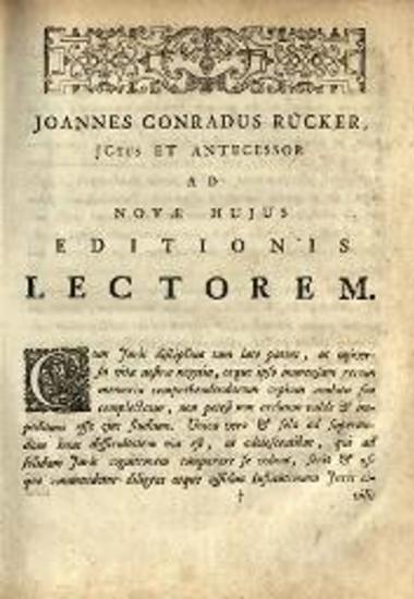 Ἰουστινιανός. Institutionum sive Elementorum per Tribunianum, Virum Magnificum..., Λέιντεν, Samuel Luchtmans, 1744.