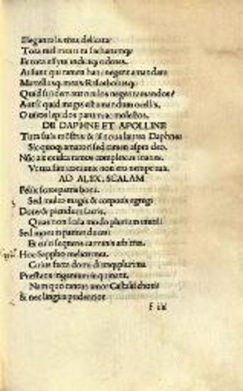 Μιχαὴλ Μάρουλλος Ταρχανιώτης. Eppigrammatum libri IV. Hymni, Φλωρεντία, Societas Colubris, 26 Νοεμβρίου 1497.