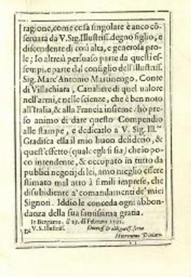 Giacomo Zeno. Della Vita di Carlo Zeno, Bergamo, C. Ventura, 1591.