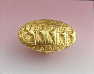 Χρυσό σφραγιστικό δακτυλίδι