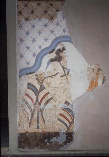 Τοιχογραφία , Δωμάτιο 1, γυναικεία μορφή